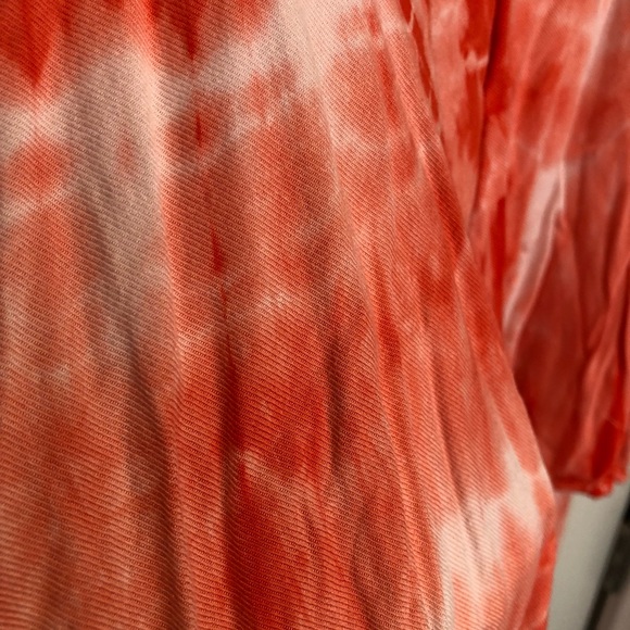 Bella Dahl Tie Dye Coral Strappy Dress - Picture 3 of 7
